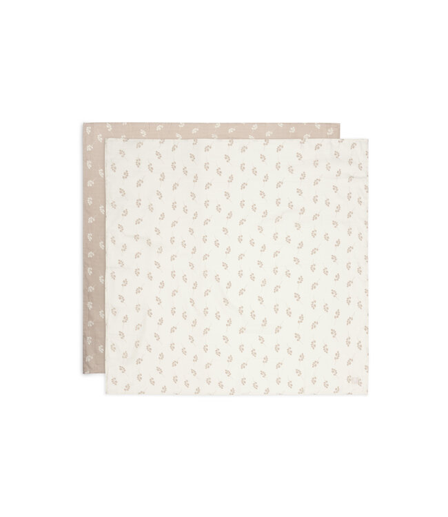 Jollein Jollein - Hydrofiele Doek Large 115x115cm Twig Wild Rose (2pack)