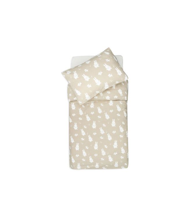 Jollein Jollein - Dekbedovertrek met sloop 100x140cm Miffy&Snuffy Olive Green