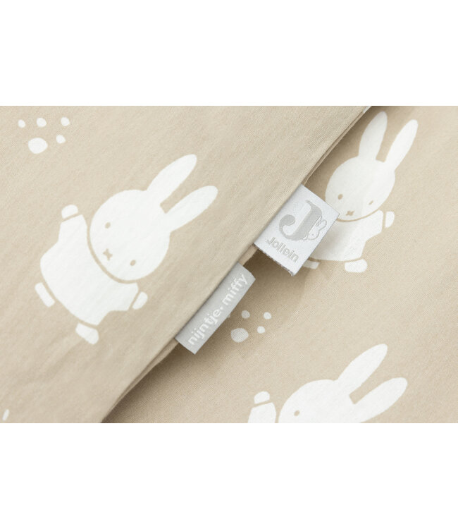 Jollein Jollein - Dekbedovertrek met sloop 100x140cm Miffy&Snuffy Olive Green