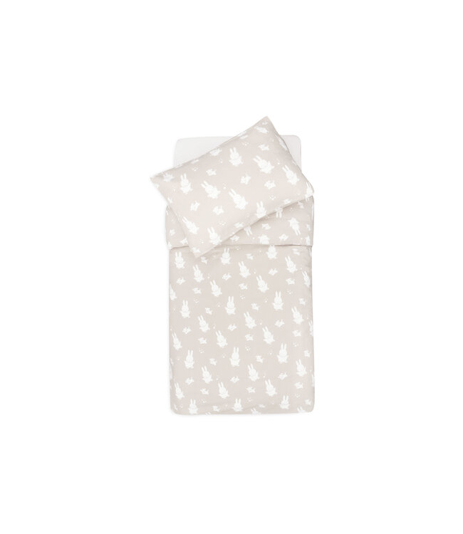 Jollein Jollein - Dekbedovertrek met sloop 100x140cm Miffy&Snuffy Nougat