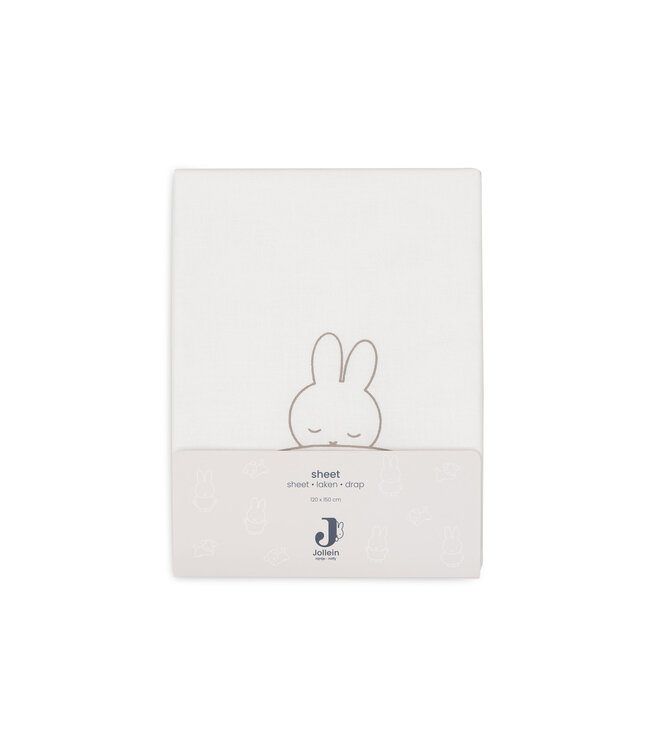 Jollein Jollein - Laken Ledikant 120x150cm Sleepy Miffy Funghi