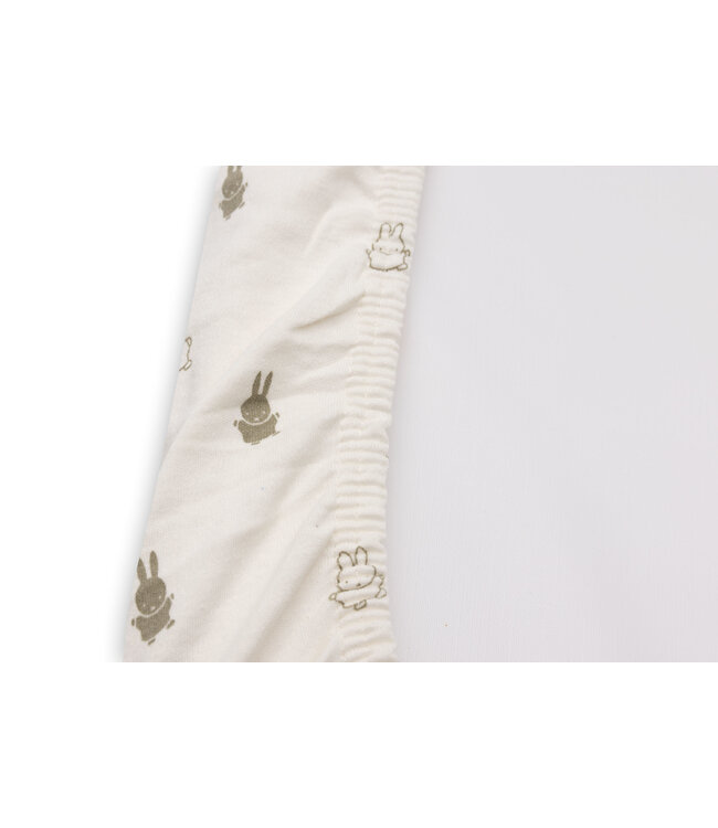 Jollein Jollein - Aankleedkussenhoes Jersey 50x70cm Happy Miffy Olive Green