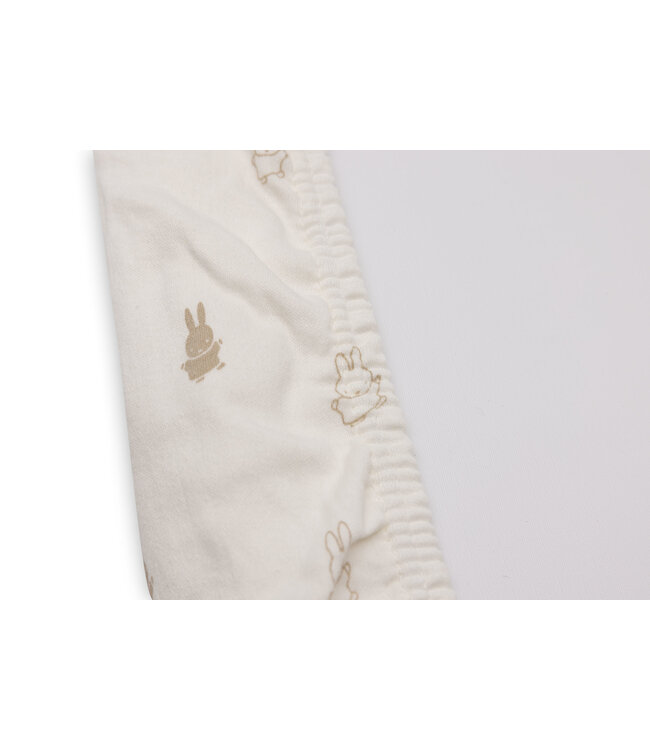 Jollein Jollein - Aankleedkussenhoes Jersey 50x70cm Happy Miffy Nougat