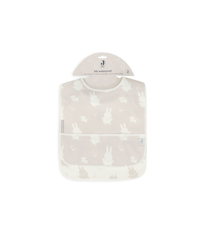 Jollein Jollein - Slab Waterproof Miffy&Snuffy Nougat (2pack)