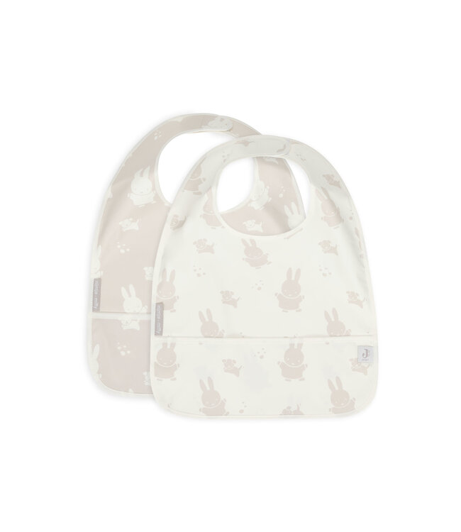 Jollein Jollein - Slab Waterproof Miffy&Snuffy Nougat (2pack)