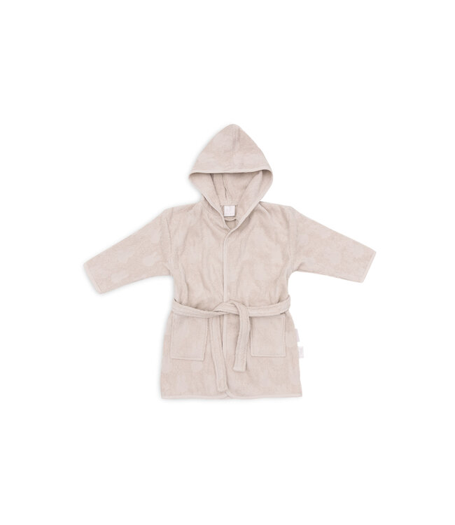 Jollein Jollein - Badjas Badstof 1-2 jaar Miffy Jacquard Nougat