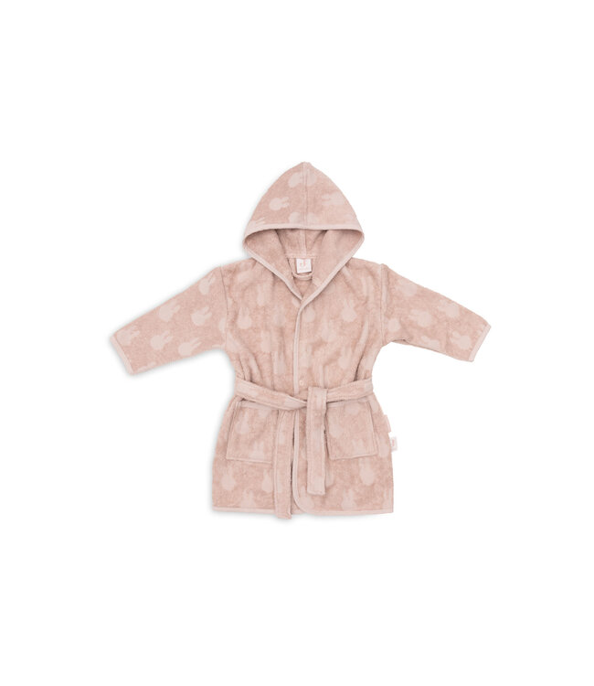 Jollein Jollein - Badjas Badstof 1-2 jaar Miffy Jacquard Wild Rose