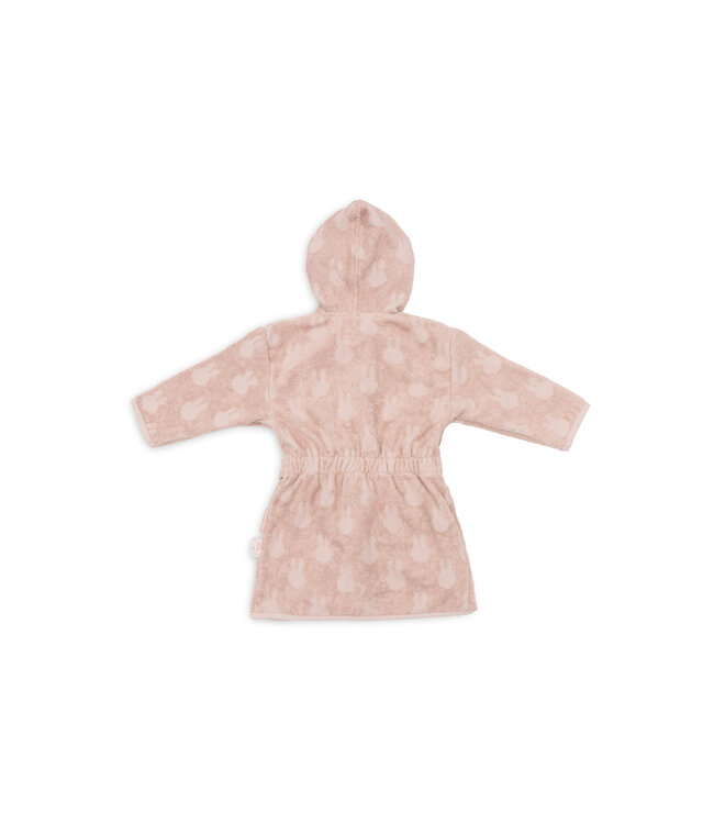 Jollein Jollein - Badjas Badstof 1-2 jaar Miffy Jacquard Wild Rose