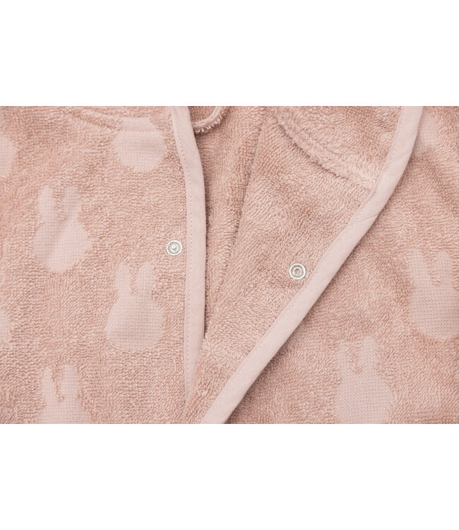 Jollein Jollein - Badjas Badstof 1-2 jaar Miffy Jacquard Wild Rose