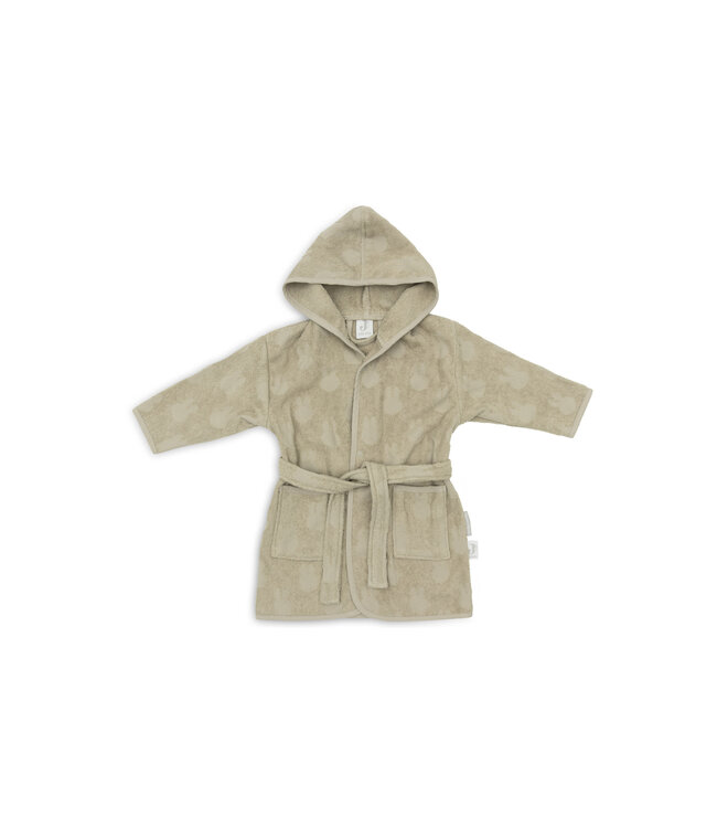 Jollein Jollein - Badjas Badstof 3-4 jaar Miffy Jacquard Olive Green