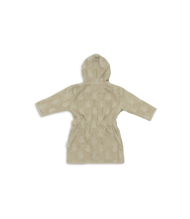 Jollein Jollein - Badjas Badstof 3-4 jaar Miffy Jacquard Olive Green
