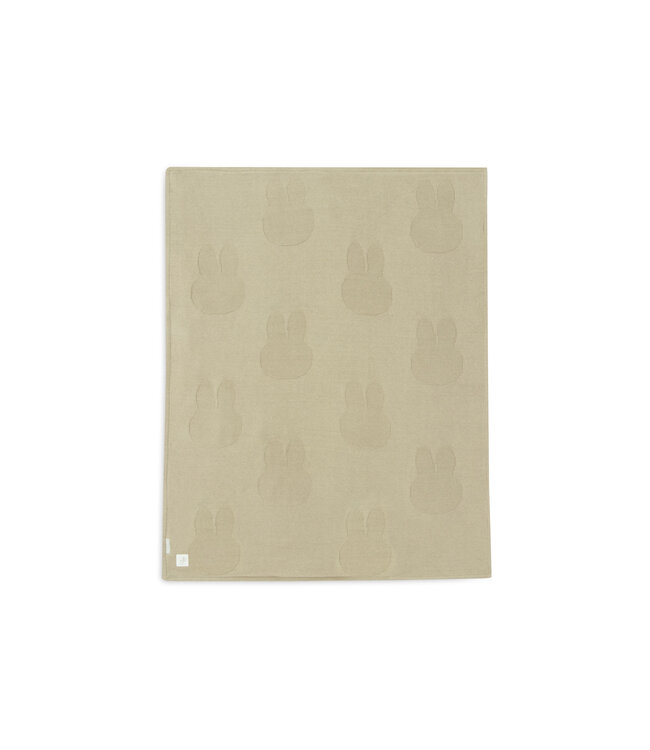 Jollein Jollein - Deken Wieg 75x100cm Miffy Olive Green/Coral Fleece