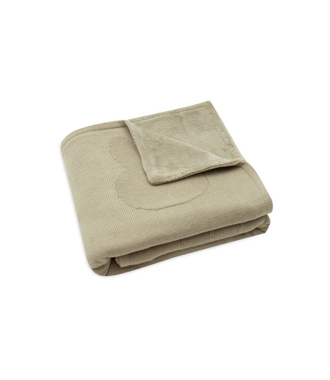 Jollein Jollein - Deken Wieg 75x100cm Miffy Olive Green/Coral Fleece