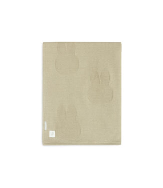 Jollein Jollein - Deken Ledikant 100x150cm Miffy Olive Green/Coral Fleece