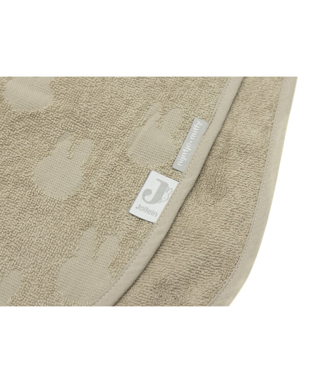 Jollein Jollein - Badponcho Badstof  Miffy Jacquard - Olive Green