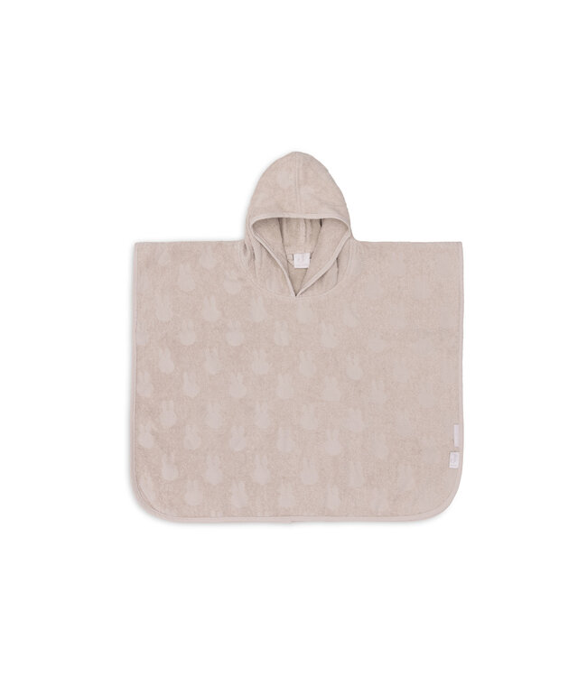 Jollein Jollein - Badponcho Badstof Miffy Jacquard Nougat