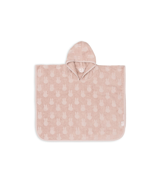Jollein Jollein - Badponcho Badstof Miffy Jacquard Wild Rose