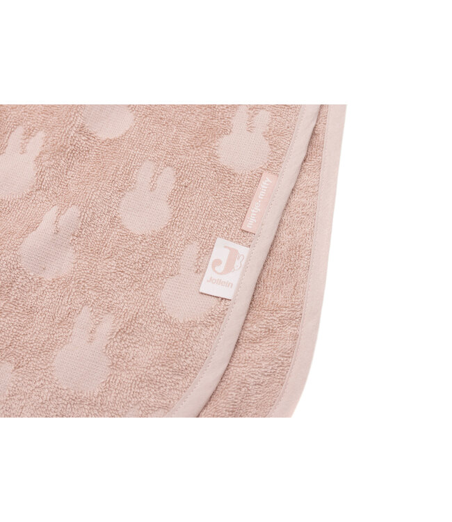Jollein Jollein - Badponcho Badstof Miffy Jacquard Wild Rose