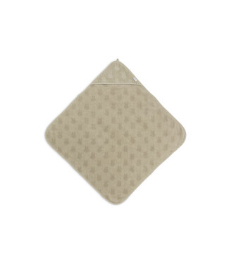 Jollein Jollein - Badcape Badstof 75x75cm Miffy Jacquard Olive Green