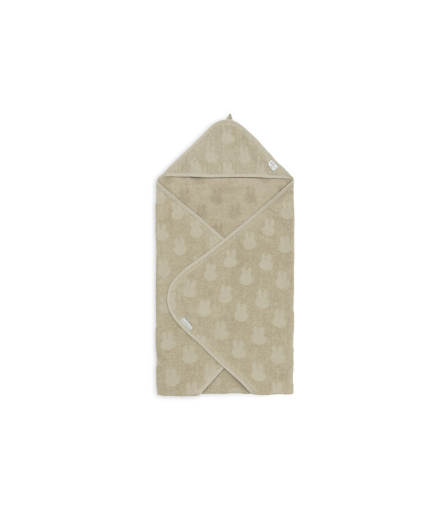 Jollein Jollein - Badcape Badstof 75x75cm Miffy Jacquard Olive Green