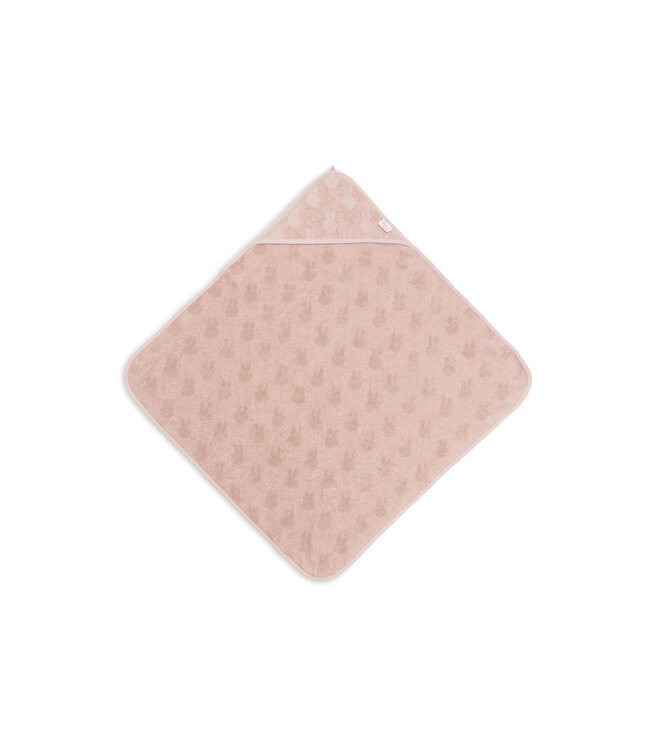 Jollein Jollein - Badcape Badstof 75x75cm Miffy Jacquard Wild Rose