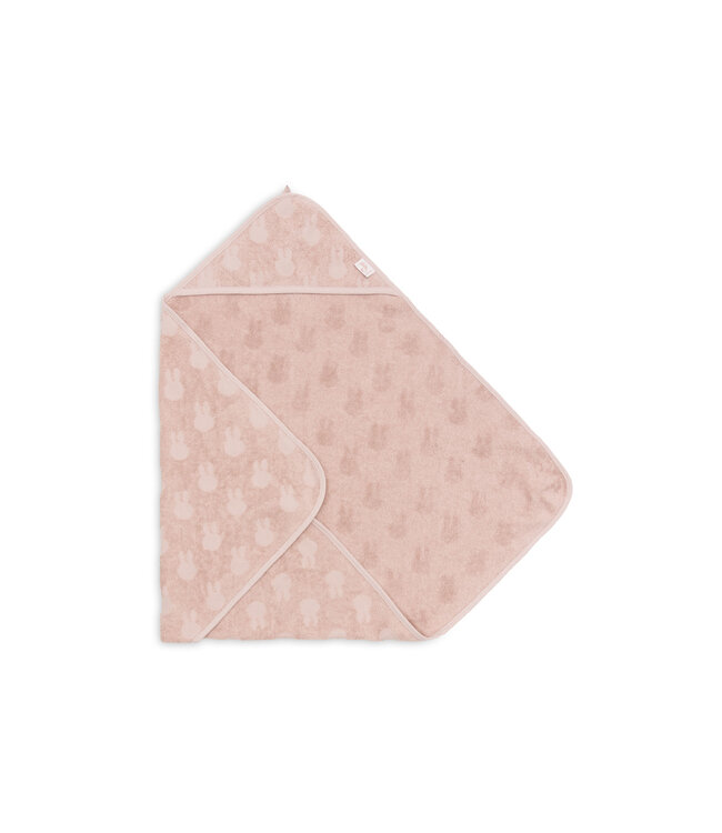 Jollein Jollein - Badcape Badstof 75x75cm Miffy Jacquard Wild Rose