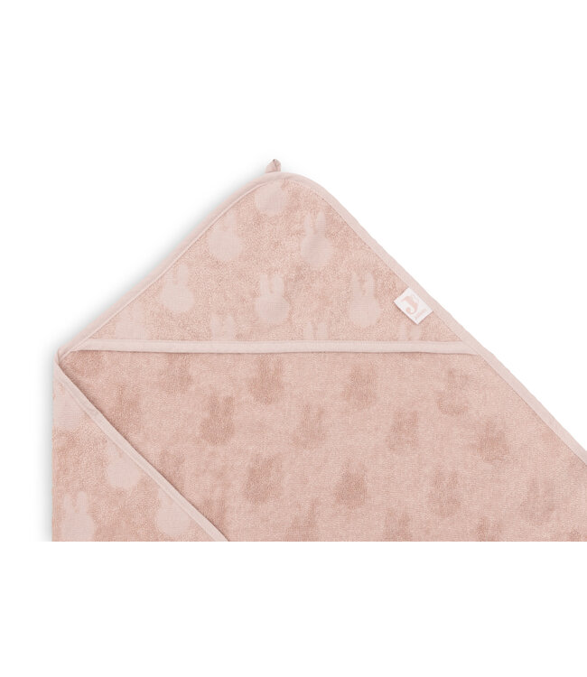 Jollein Jollein - Badcape Badstof 75x75cm Miffy Jacquard Wild Rose