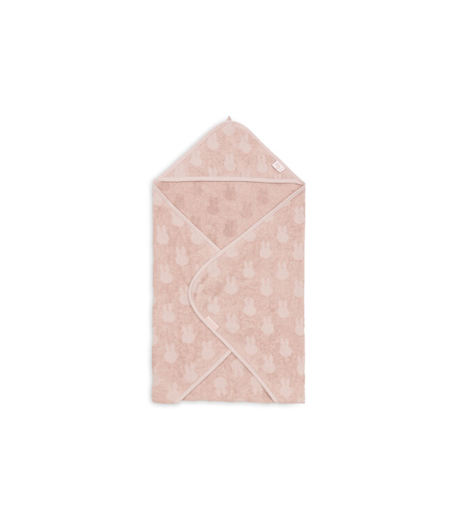 Jollein Jollein - Badcape Badstof 75x75cm Miffy Jacquard Wild Rose