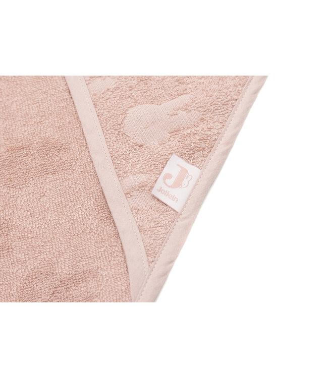 Jollein Jollein - Badcape Badstof 75x75cm Miffy Jacquard Wild Rose