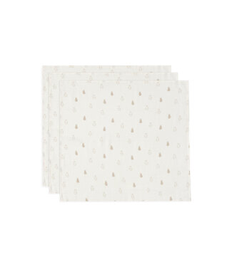 Jollein Jollein - Hydrofiele Doek Small 70x70cm Happy Miffy Nougat (3pack)