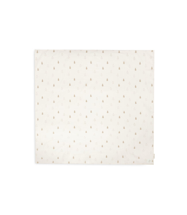 Jollein Jollein - Hydrofiele Doek Large 115x115cm Happy Miffy Nougat (2pack)