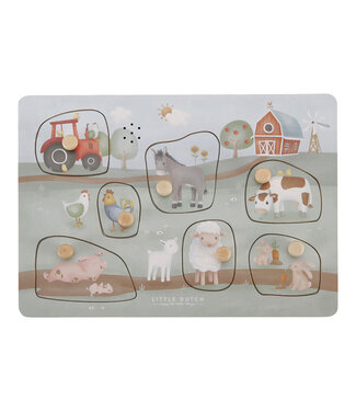 Little Dutch Toys Little Dutch Toys - Geluiden puzzel Little Farm FSC