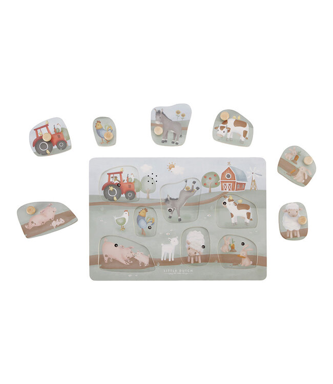 Little Dutch Toys Little Dutch Toys - Geluiden puzzel Little Farm FSC