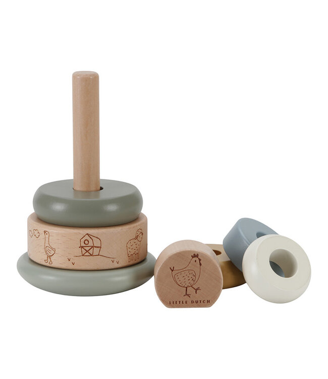 Little Dutch Toys Little Dutch Toys - Tuimelstapelaar Little Farm FSC