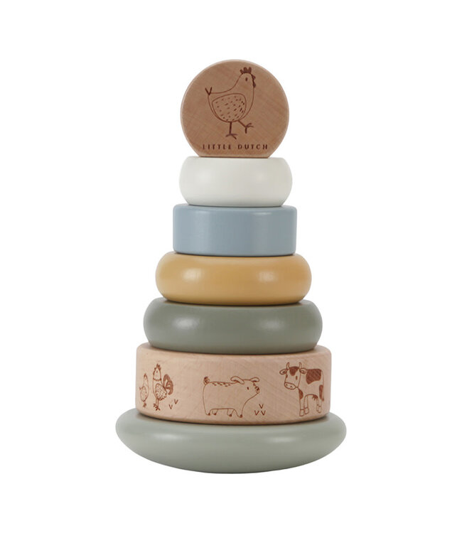 Little Dutch Toys Little Dutch Toys - Tuimelstapelaar Little Farm FSC