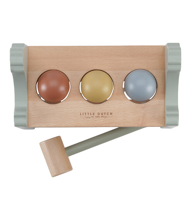 Little Dutch Toys Little Dutch Toys - Hamerbankje met ballen Little Farm FSC