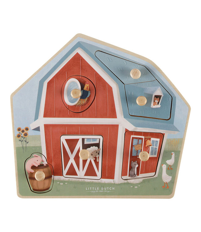 Little Dutch Toys Little Dutch Toys - Houten puzzel Little Farm FSC