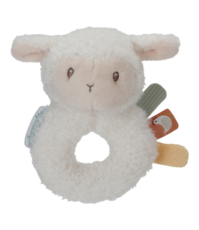 Little Dutch Toys Little Dutch Toys - Zachte ringrammelaar schaap Little Farm