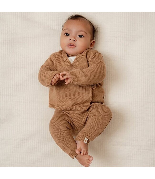 Little Dutch Little Dutch - Gebreide broek Brown