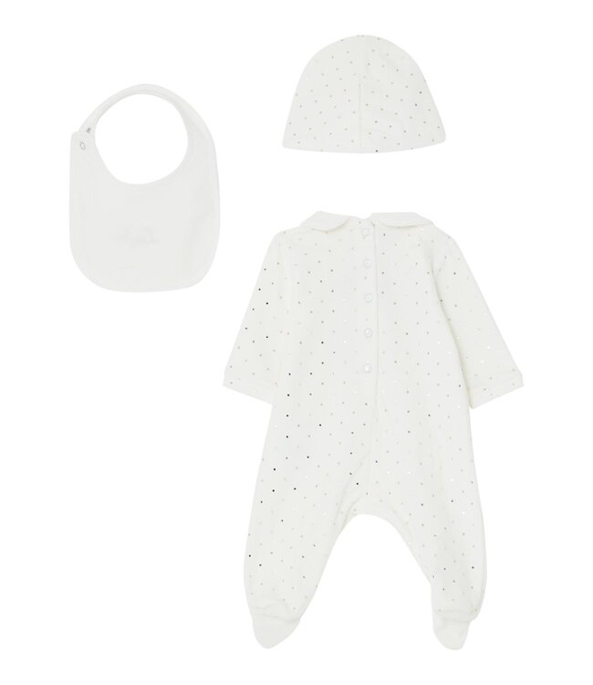Liu Jo Liu Jo - Babypakje ecru dots gold + mutsje & slab