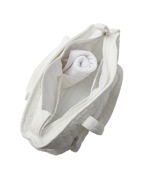 Theophile & Patachou Theophile & Patachou - Verzorgingstas + waskussen - Gewatteerd Ivoor Carrousel