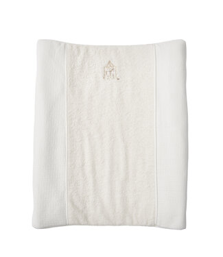 Theophile & Patachou Theophile & Patachou - Hoes verzorgingskussen - Badstof + Gewafeld Ivoor Carrousel