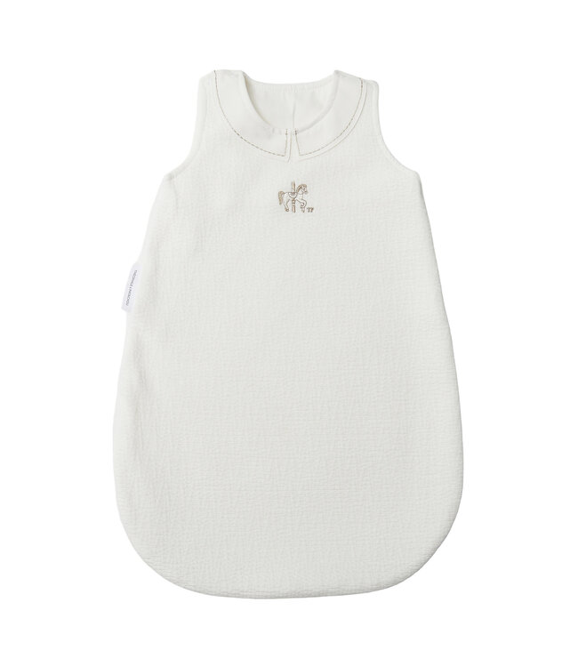 Theophile & Patachou Theophile & Patachou - Zomer Slaapzak 60cm - Gewafeld Ivoor Carrousel