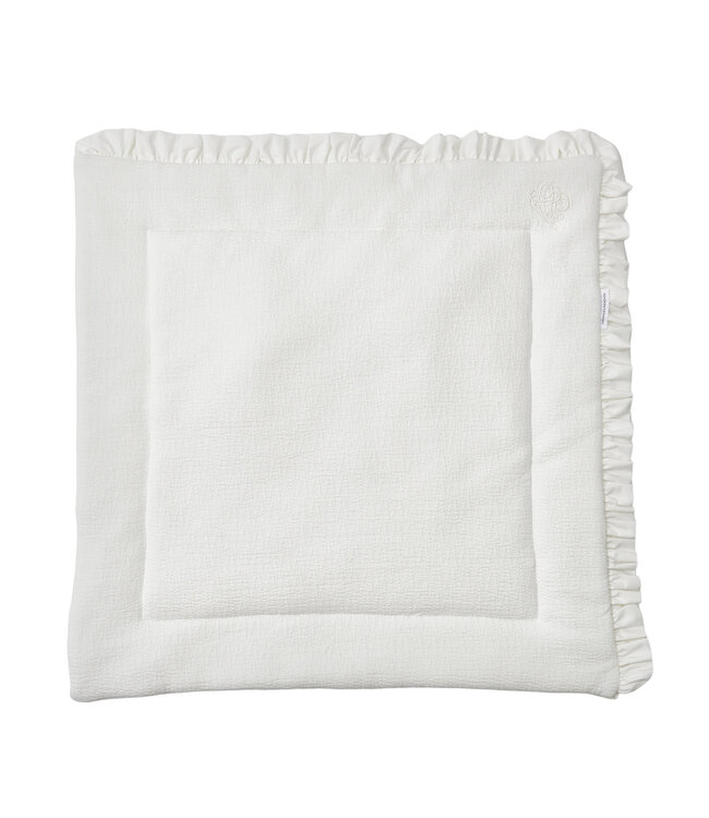 Theophile & Patachou Theophile & Patachou - Doopdeken voetenzak 75x75cm - gawafeld Ivoor Carrousel