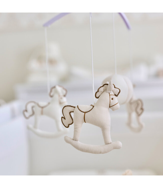 Theophile & Patachou Theophile & Patachou - Muziekmobiel paard Ivoor Carrousel