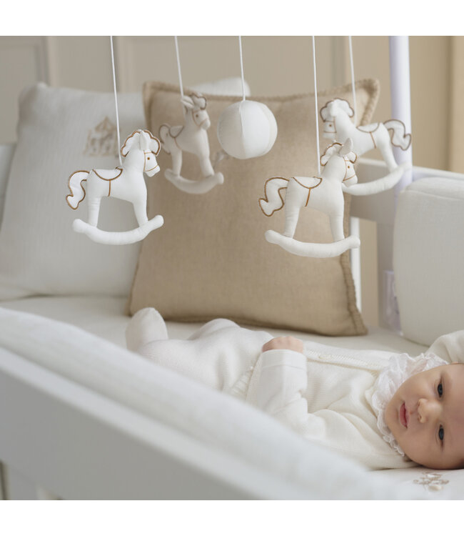 Theophile & Patachou Theophile & Patachou - Muziekmobiel paard Ivoor Carrousel