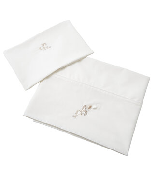 Theophile & Patachou Theophile & Patachou - Laken bed 105x170cm + sloop Ivoor Carrousel