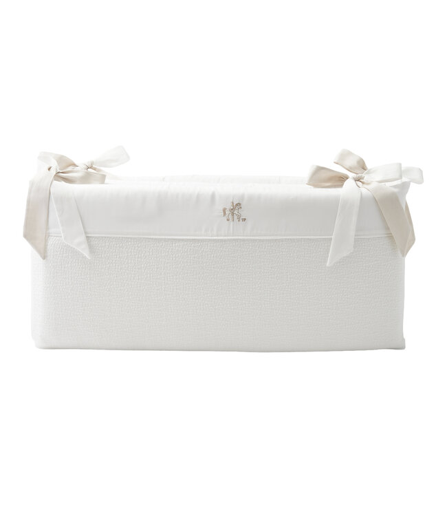 Theophile & Patachou Theophile & Patachou - Bedbeschermer 70cm gewafeld (70x70x70cm) H32cm Ivoor Carrousel