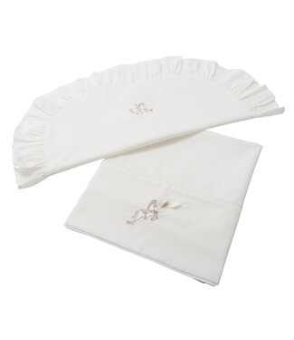 Theophile & Patachou Theophile & Patachou - Wieglaken + sloop Ivoor Carrousel