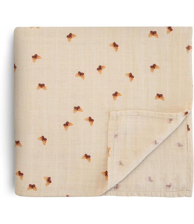 Mushie Mushie - Swaddle - Butterflies - 120Cm X 120Cm